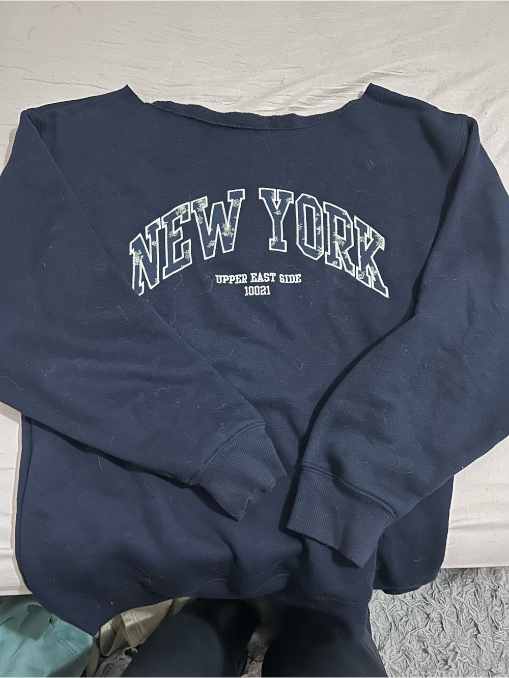 wild fable Navy New York Crewneck Sweater
